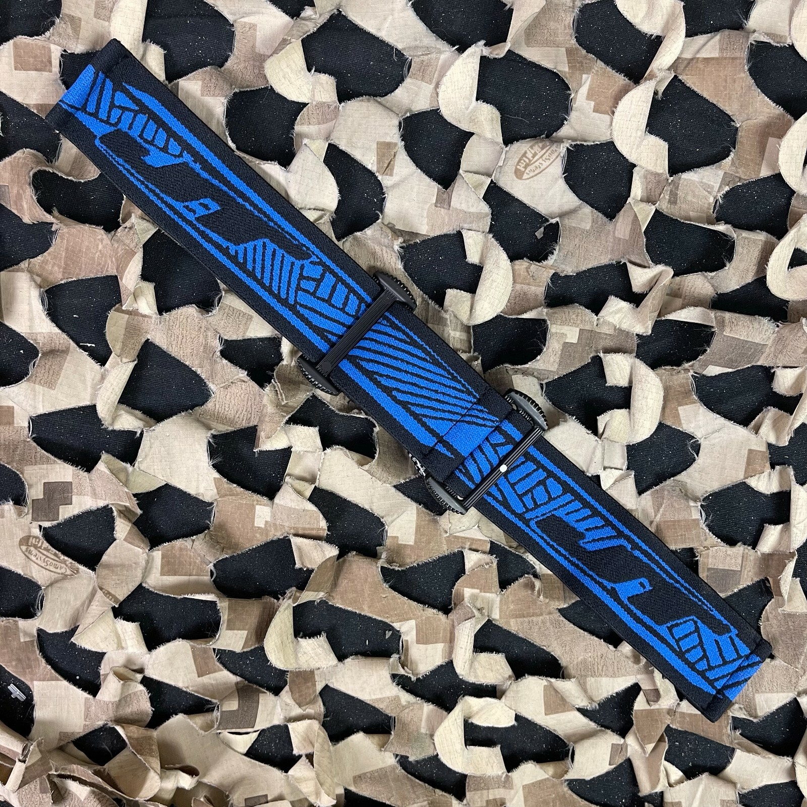 NEW JT ProFlex X/ProFlex Authentic Woven Goggle Strap - Blue/Black