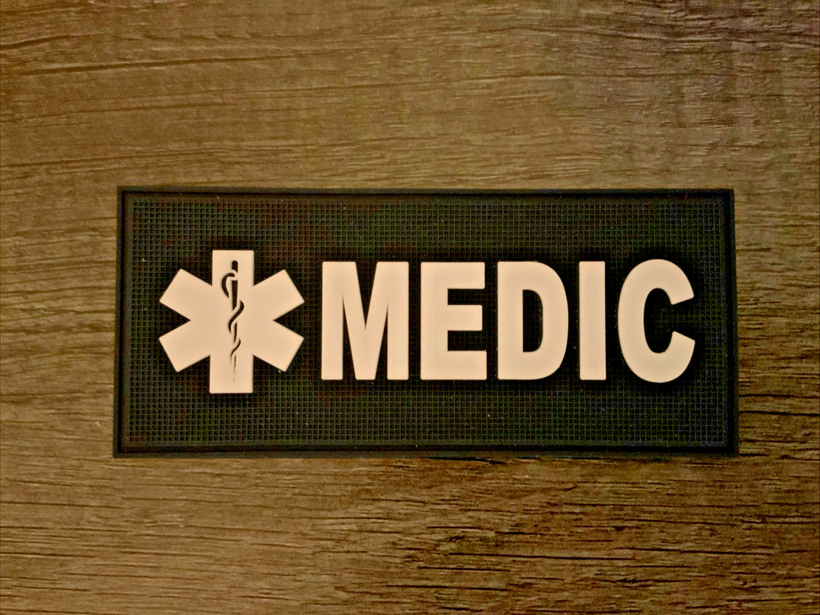 MEDIC patch - PVC - Black And White (4.5”x 2”)