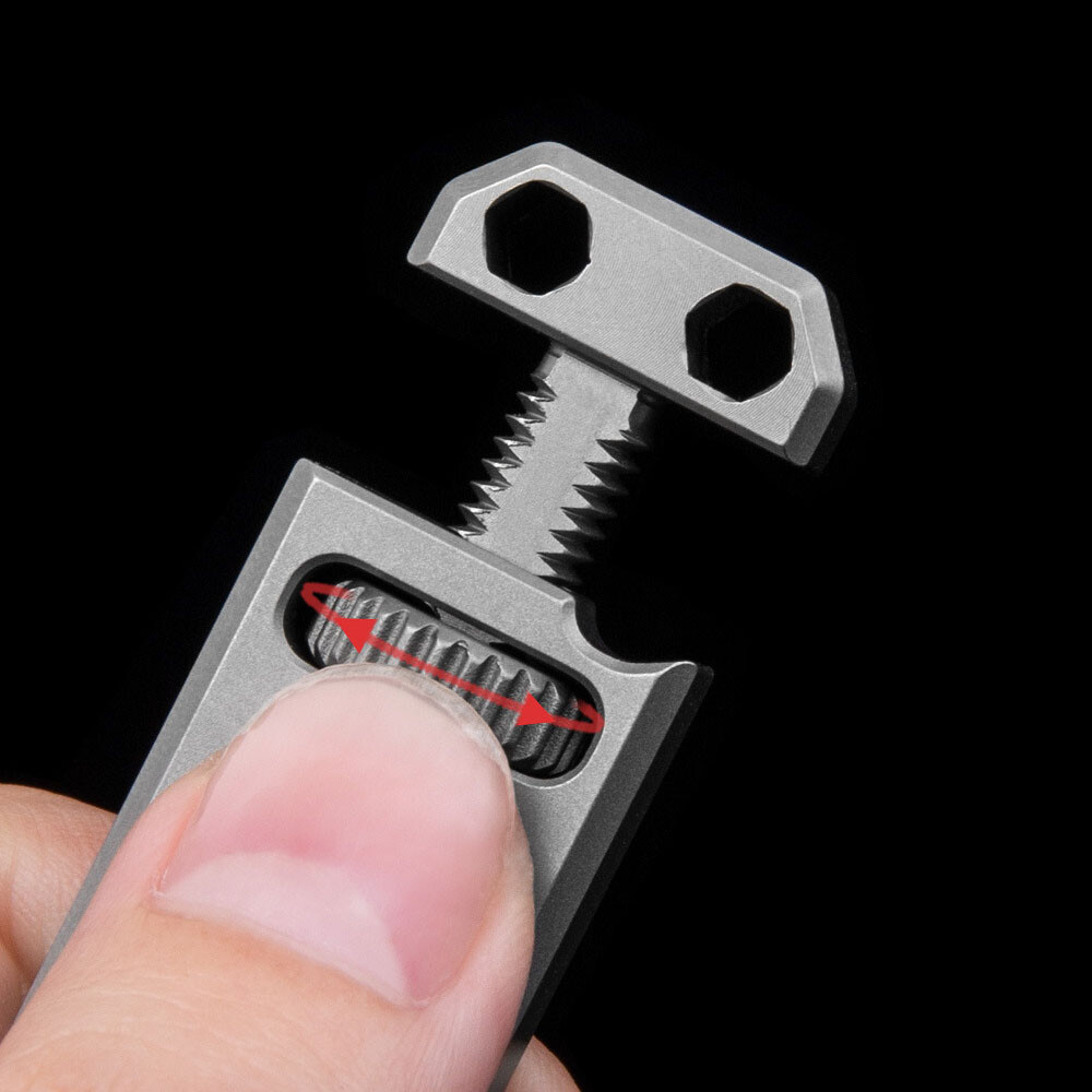 Multifunction Pry Bar Portable Wrench Screwdriver Titanium Alloy Artistic Tools