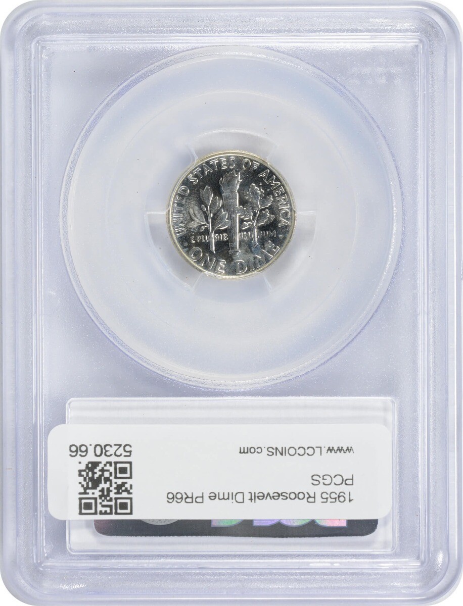 1955 Roosevelt Silver Dime PR66 PCGS