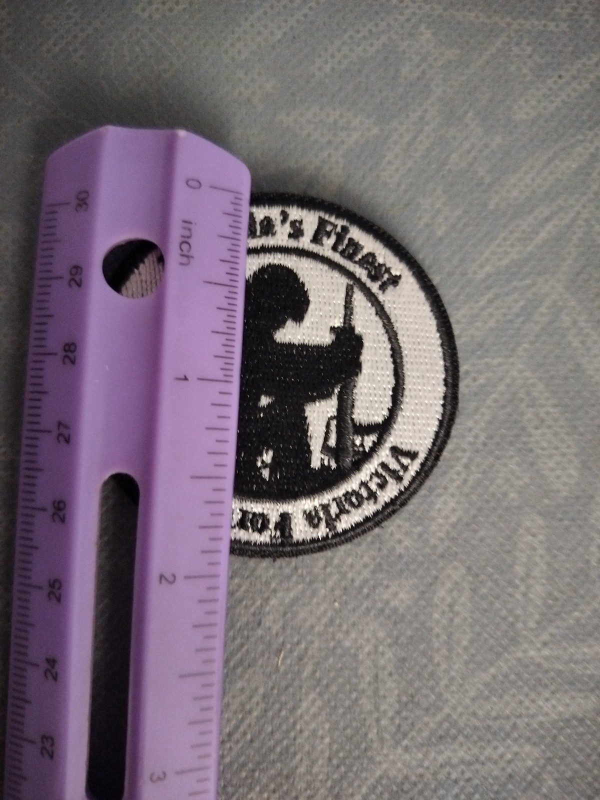 Florida's Finest Embroidered Tactical Patch Hook & Loop Backing