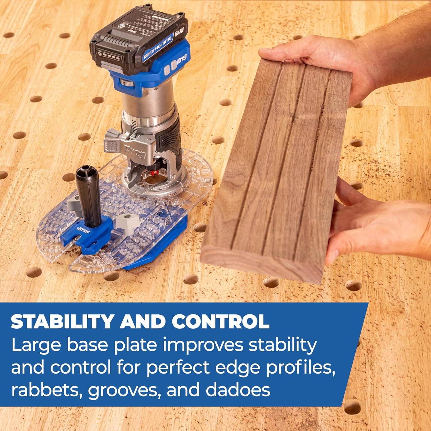 Trim Router Edge Guide - Precision Router Edge Guide Accessory - Durable Attachm