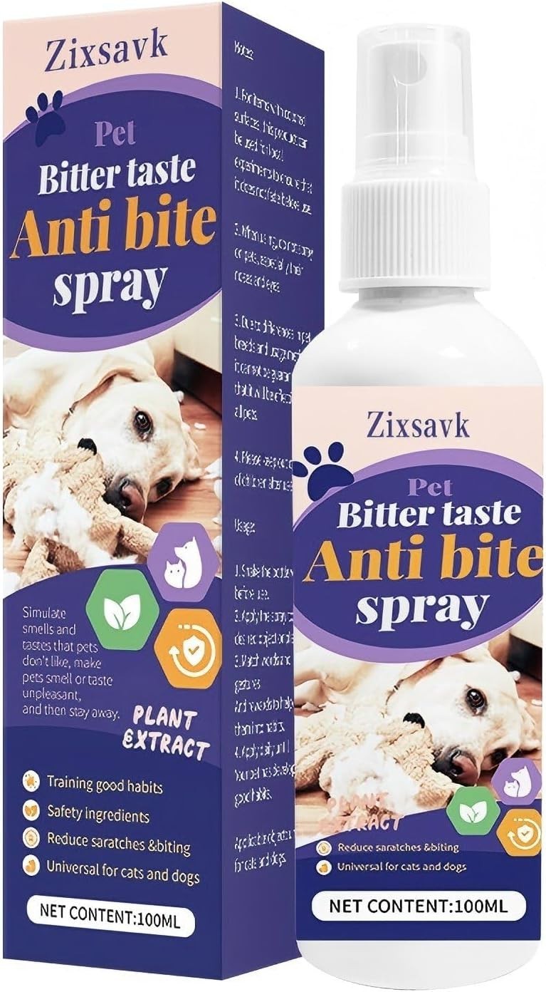 No Chew Bitter Apple Spray For Dogs & Cats Stop Chewing Behavior Corrector