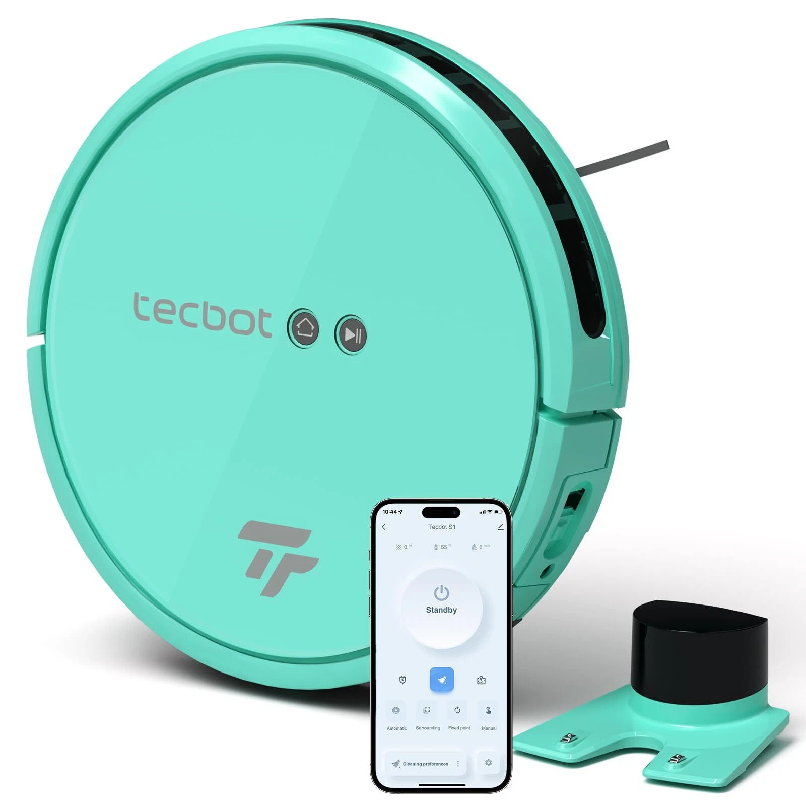 Tecbot S1 Intelligent Sweeping Robot Vacuum Cleaner with Wi-Fi & App Controls