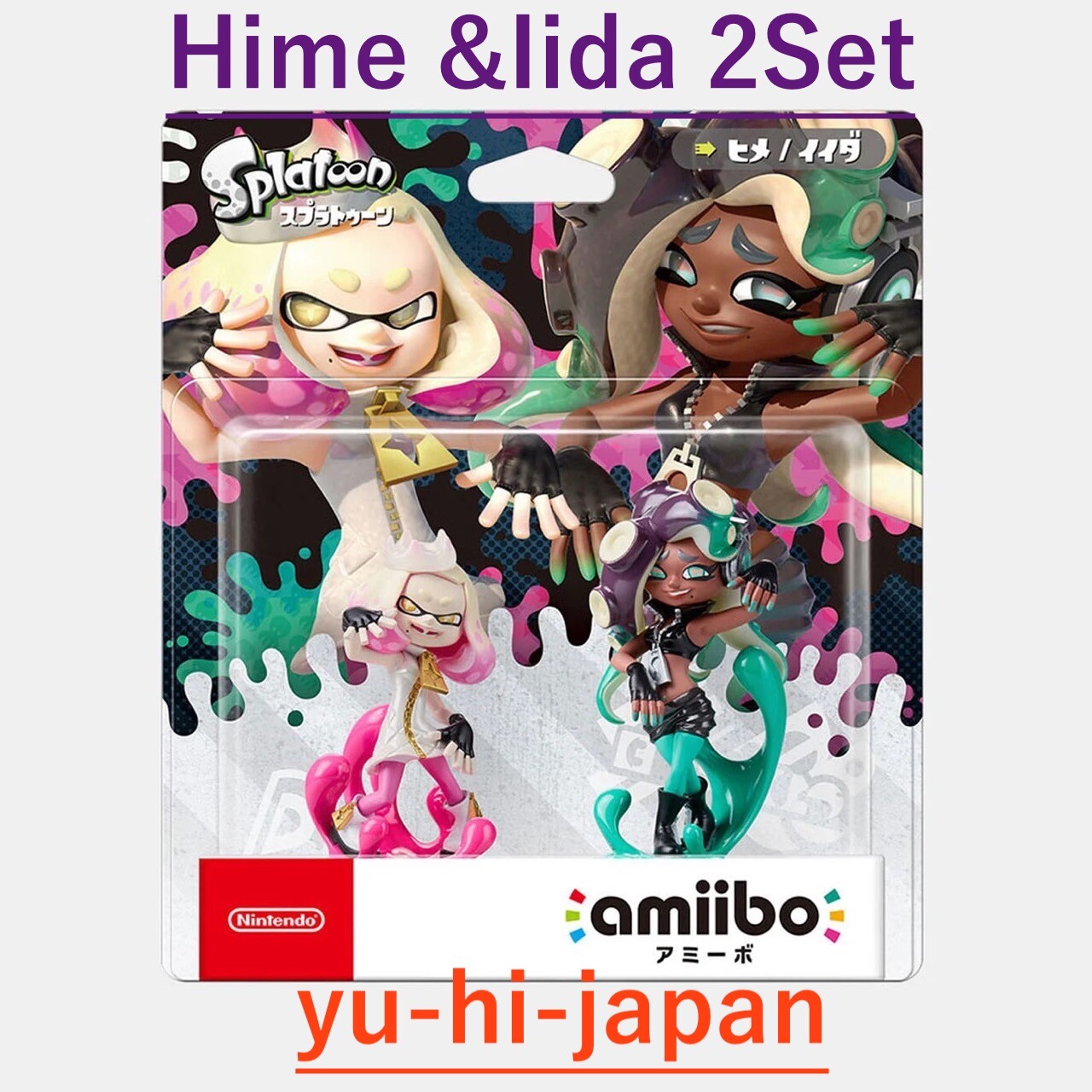 Nintendo amiibo Tentacles Set [Hime/Iida] (Splatoon series) New