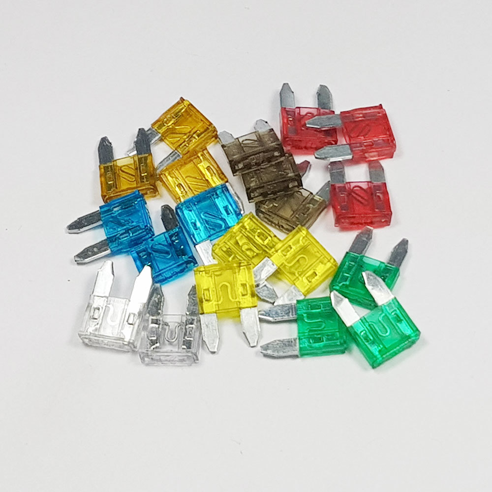 20 Piece Mini Blade Fuse Assorted Kit Mixed 5a 7.5a 10a 15a 20a 25a 30a Car Amp