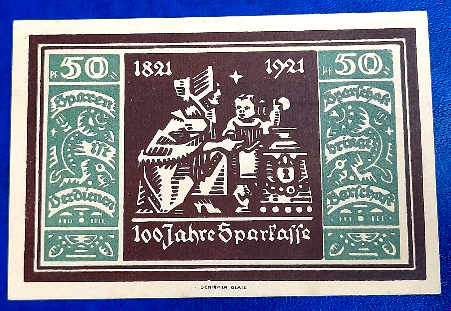 GLATZ (POLAND KŁODZKO) NOTGELD 50 PFENNIG 1921 EMERGENCY MONEY GERMANY (30881)