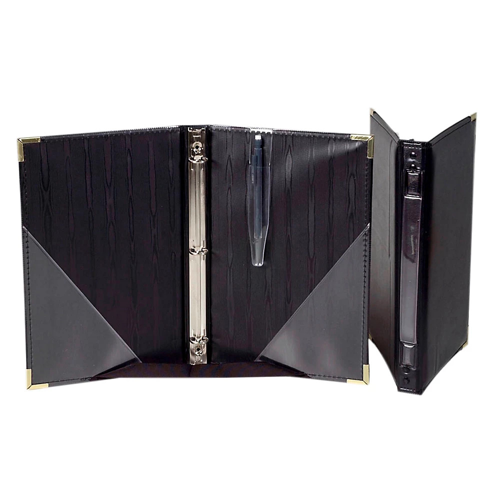 Marlo Plastics Premium Choral Folder 734 x 11 Octavo Size w3Ring Binder Blk