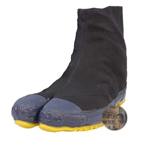 RIKIO KH5 Black 5-Tab Lightweight Tabi Shoes 24.5cm New Durable Japanese