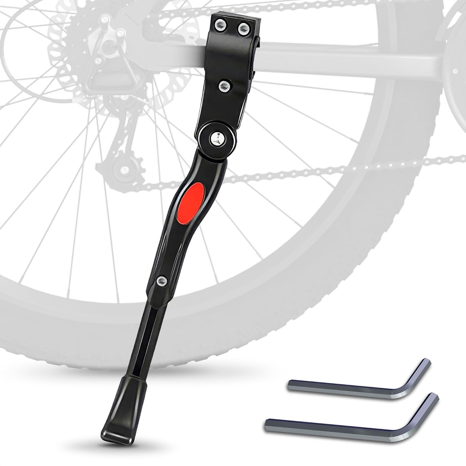 Adjustable Bike Kickstand Adult Bike – Fits 22" 24" 26" Wheels Aluminum Alloy