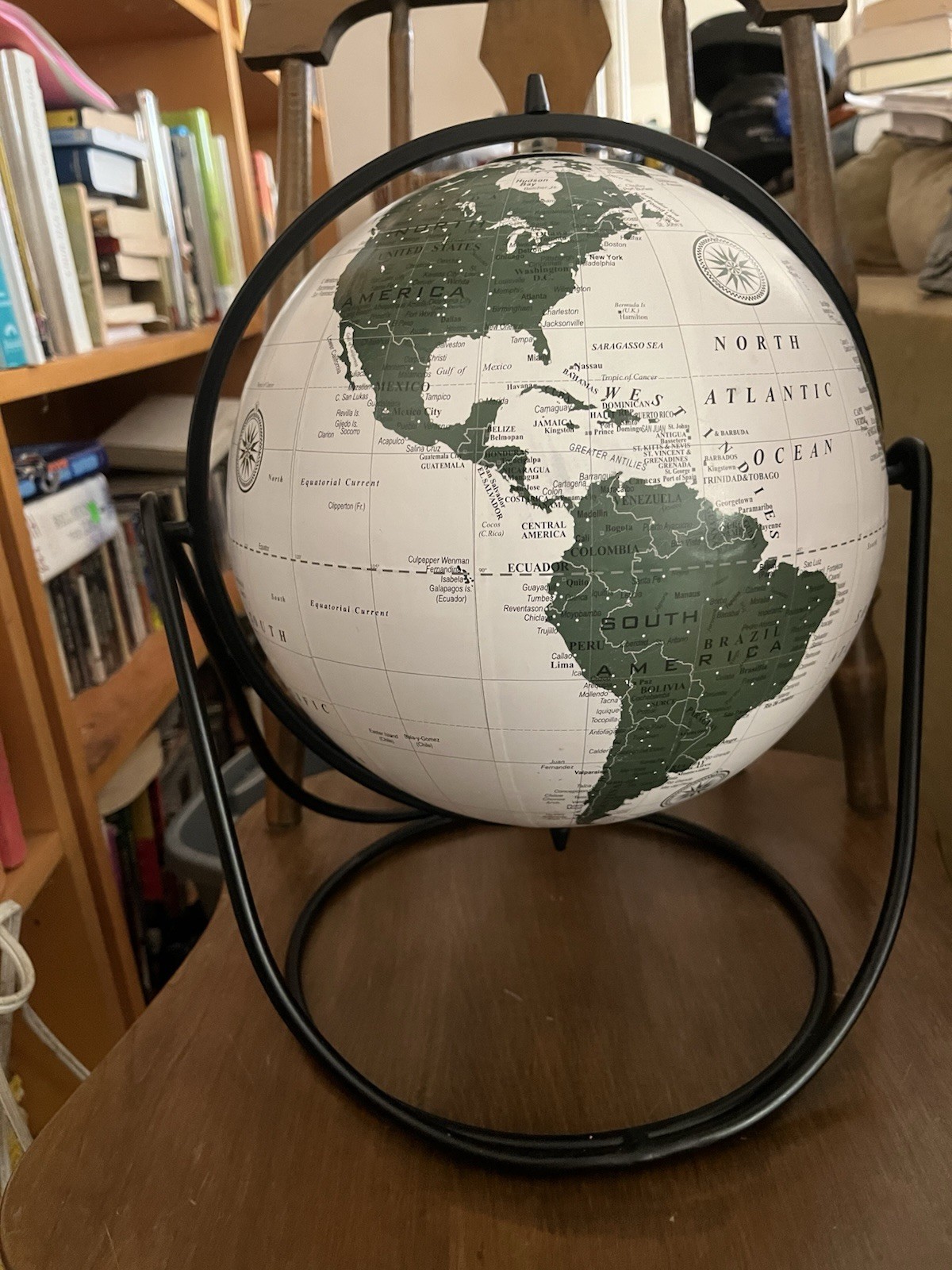 Hearth & Hand Magnolia Pivot World Globe Joanna Gaines New World Geography
