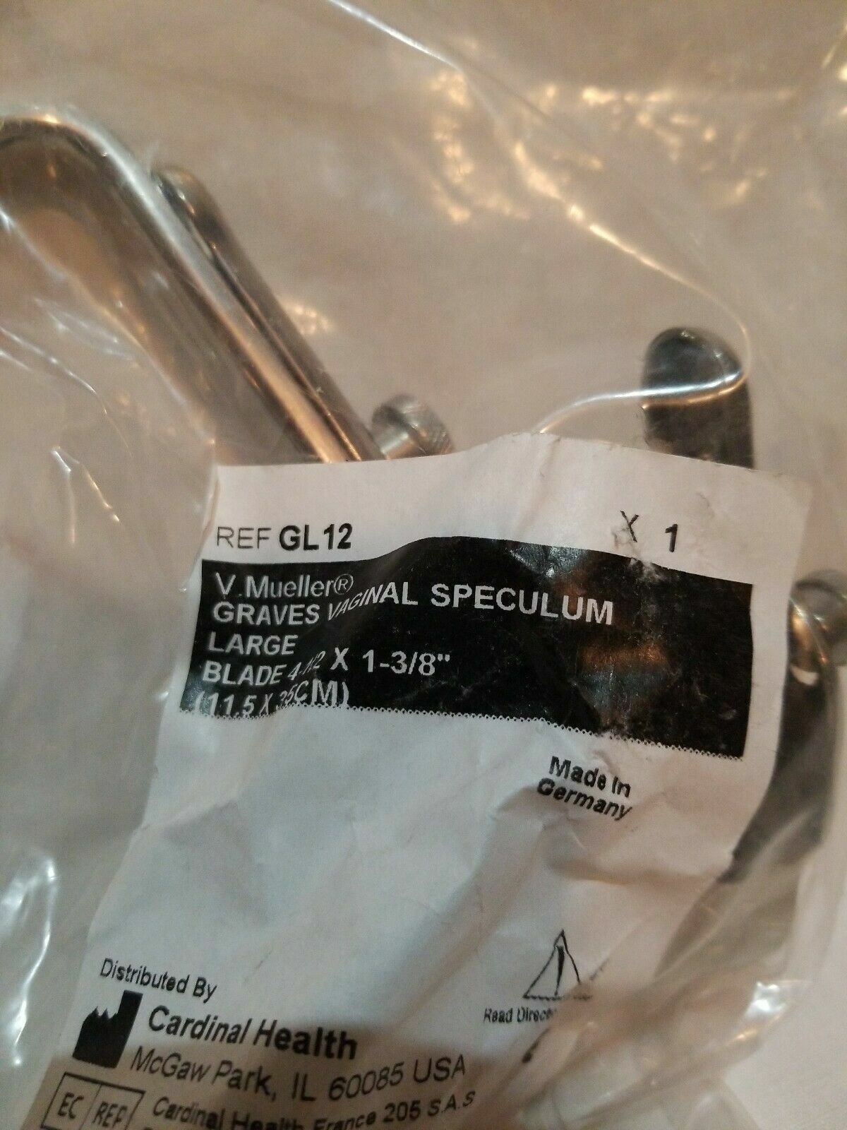 V. Mueller GL12 Graves Vaginal Speculum Large Blade MJ3