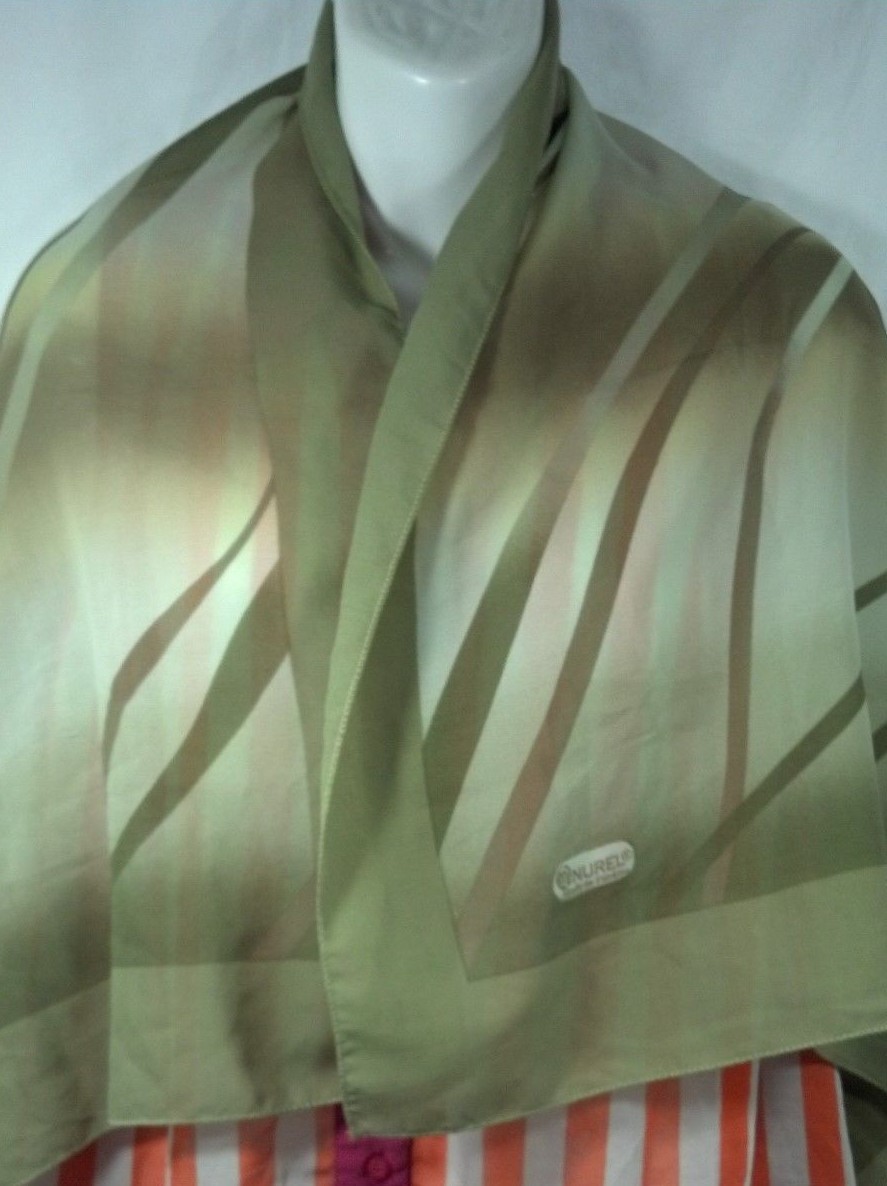 Women's Beige and Brown Scarf