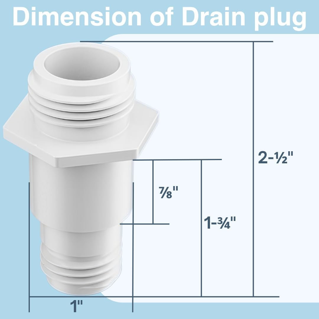 2 Pack Cooler Drain Plug Replacement Kit for Igloo,Ice Chest Drain Plug with ...