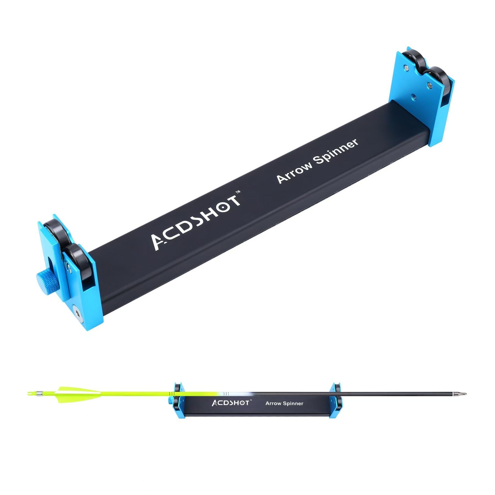 Arrow Spinner Tester Arrow Squaring Device for Shaft Straightness, Vane Tunin...