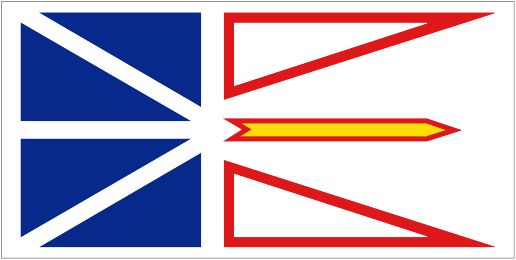 NEWFOUNDLAND & LABRADOR PROVINCE FLAG FRIDGE MAGNET