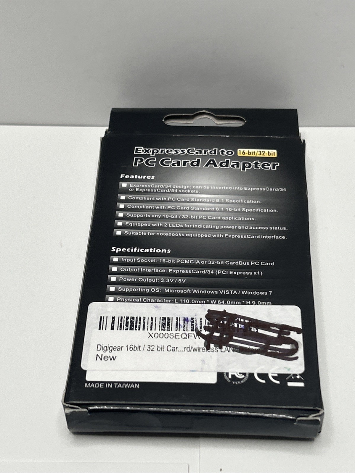 PC-EXP PC Card to ExpressCard Adapter/Reader for Panasonic P2 WIN XP