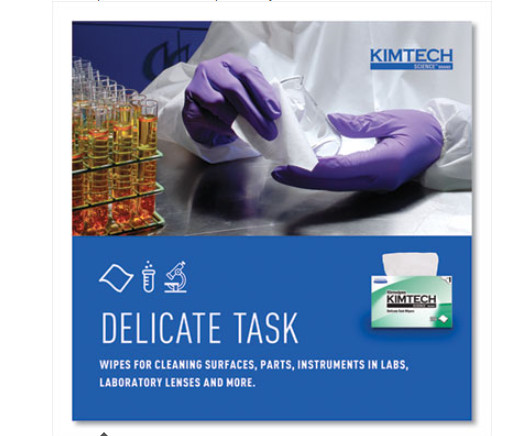 34155 Kimwipes 1-Ply Delicate Task Wipes, 4.4" X 8.4", Tissue (Pack of 286)