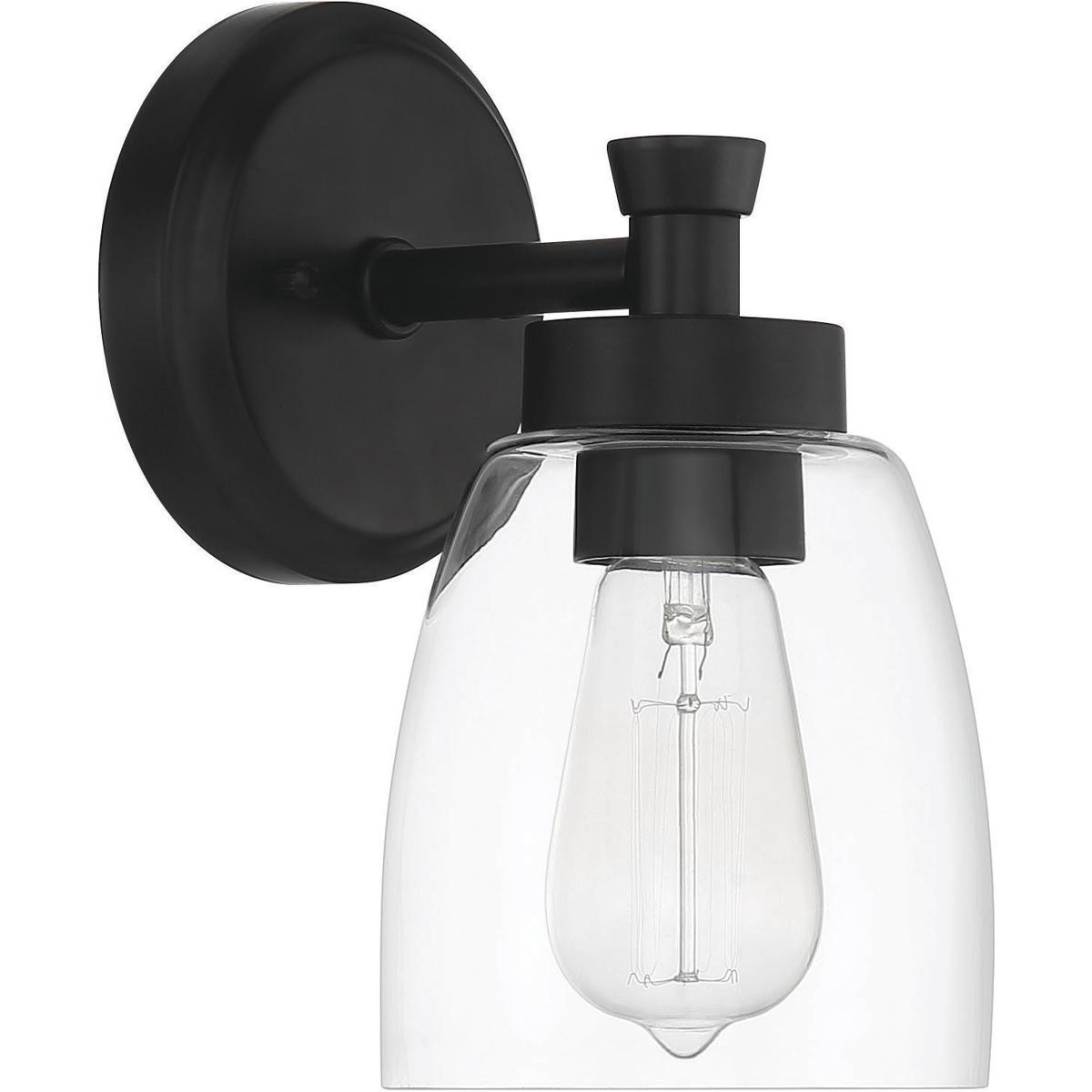 Craftmade 12705FB1 Henning 1 Light 5 inch Flat Black Wall Sconce Wall Light