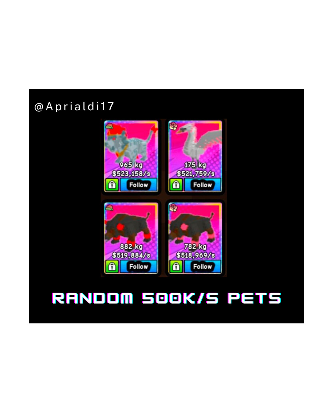 Build A Zoo | Random 500K/s Pets