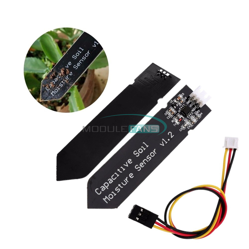 1/2/5/10PCS Capacitive Soil Moisture Sensor Corrosion Resistant Analog w/ Cable
