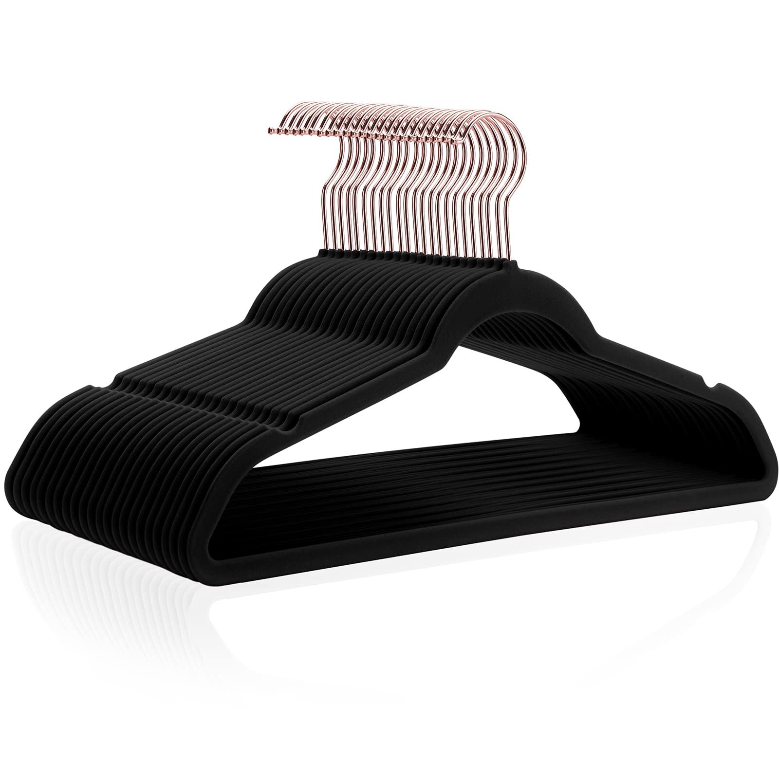 Velvet Hangers -Hangers 50 Pack- Non Slip Hangers Heavy Duty Clothes Hangers ...