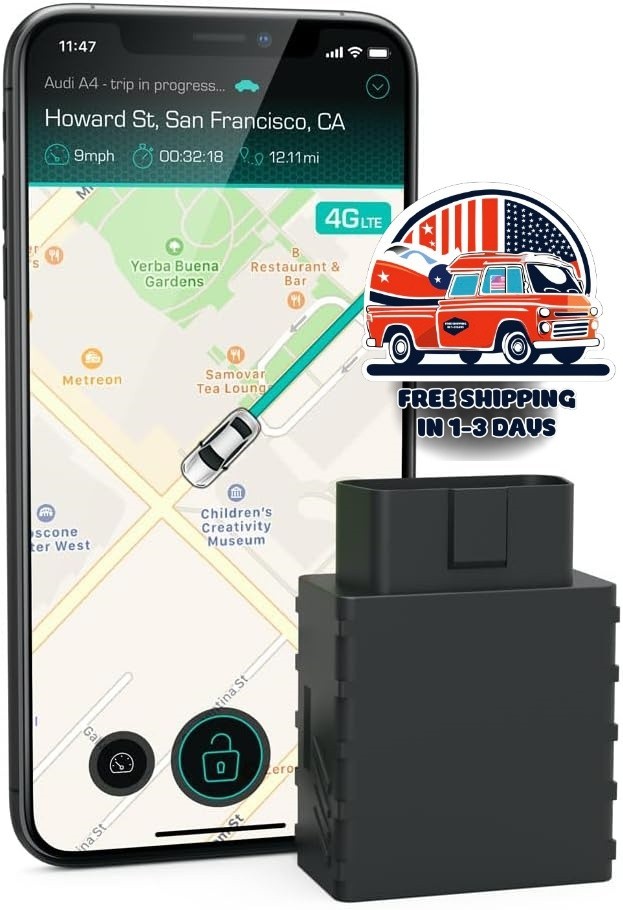 Dispositivo antirrobo para coches - Localizador GPS 4G en tiempo real, NUEVO US