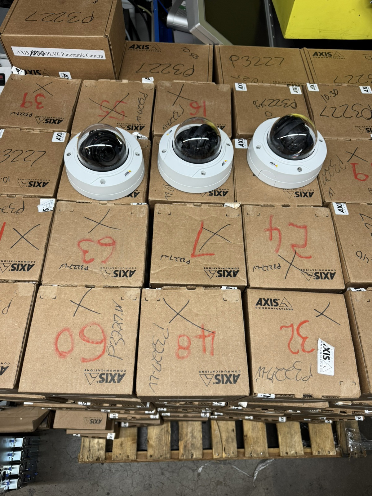 6x Lot Axis P3227-LV Fixed Dome 5MP IP Indoor Network PoE Camera—