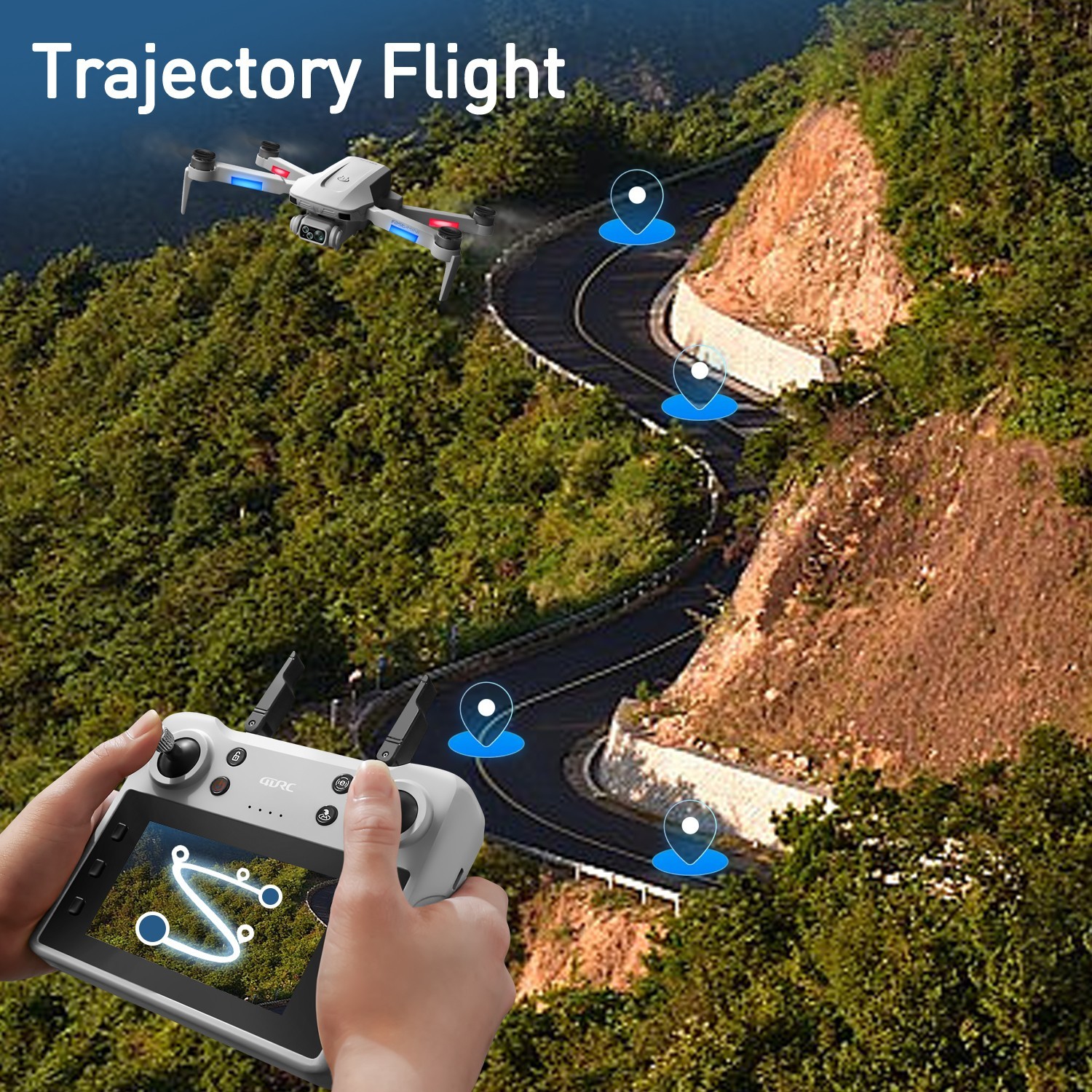 2026 F8 Rc Drones With screen 5G 4K GPS Drone X Pro HD Camera WiFi FPV Foldable