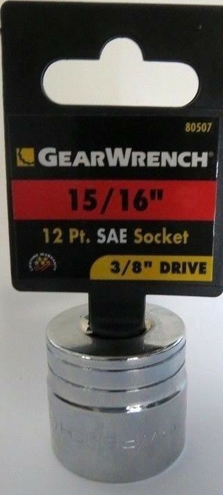 GearWrench 80507 15/16" 12 point SAE Socket 3/8" Drive