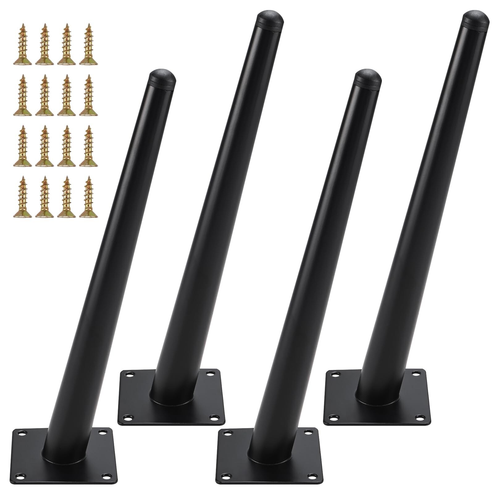 RealPlus 16 Inch Furniture Legs, Heavy Duty Metal Replacement Legs for Bench