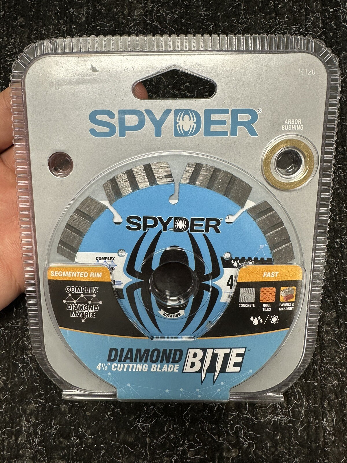 Spider Diamond Bite 4 1/2 Cutting Blade 14120 - NEW / Ships Fast!