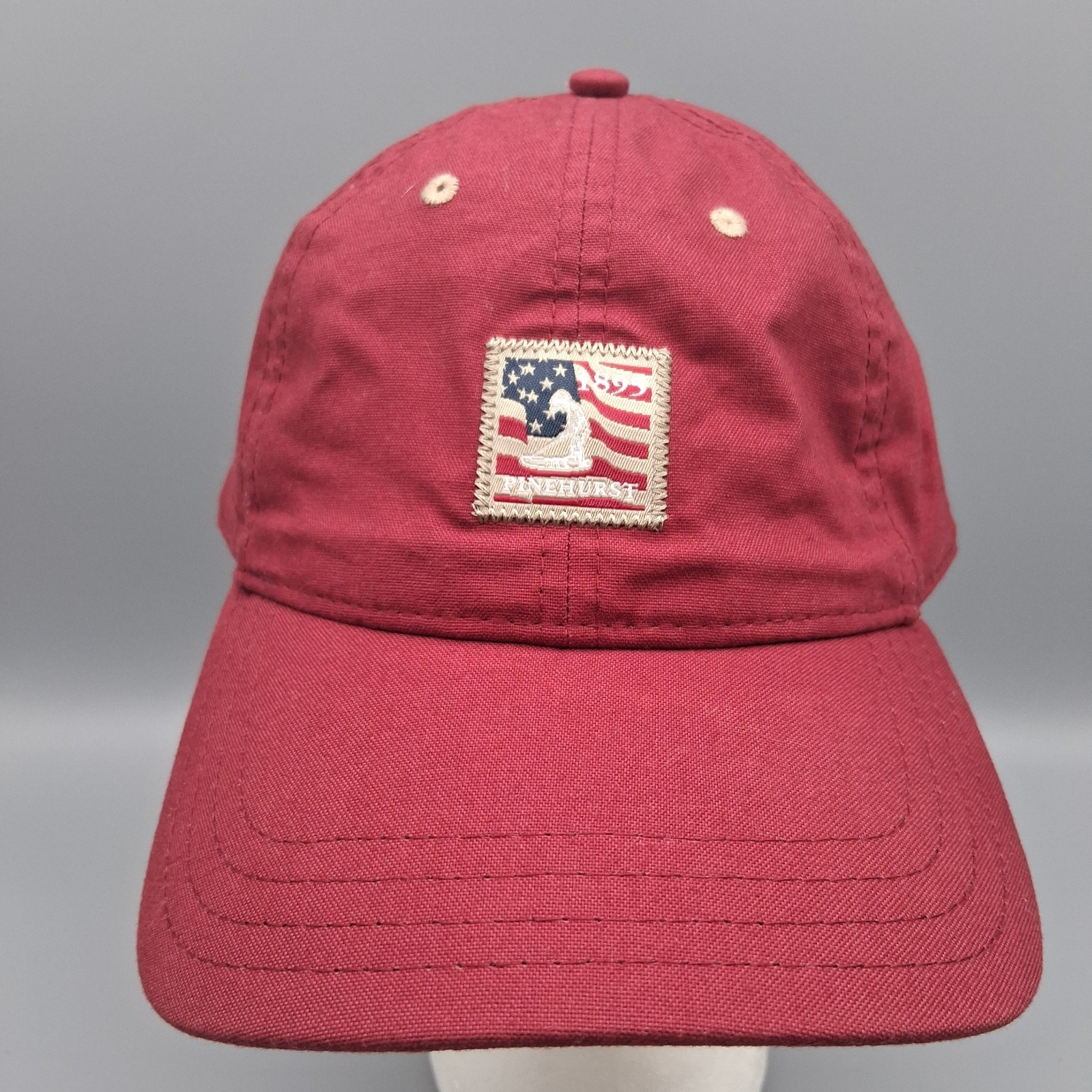 Pinehurst Red Adjustable Strap Back Golf Hat Cap