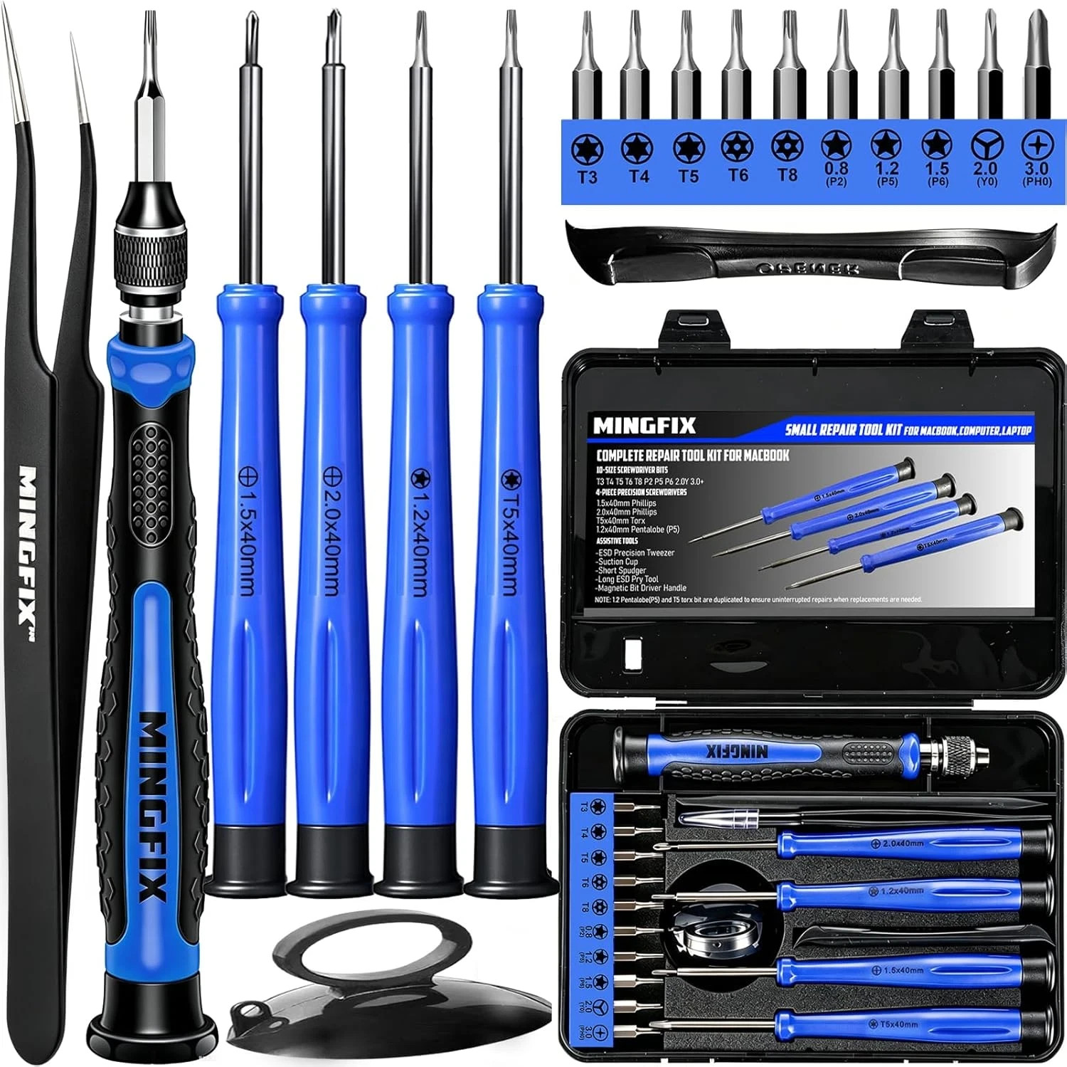 Repair Tool Kit for Apple Macbook, Macbook Pro/Air Screwdriver Set with P2 P5...