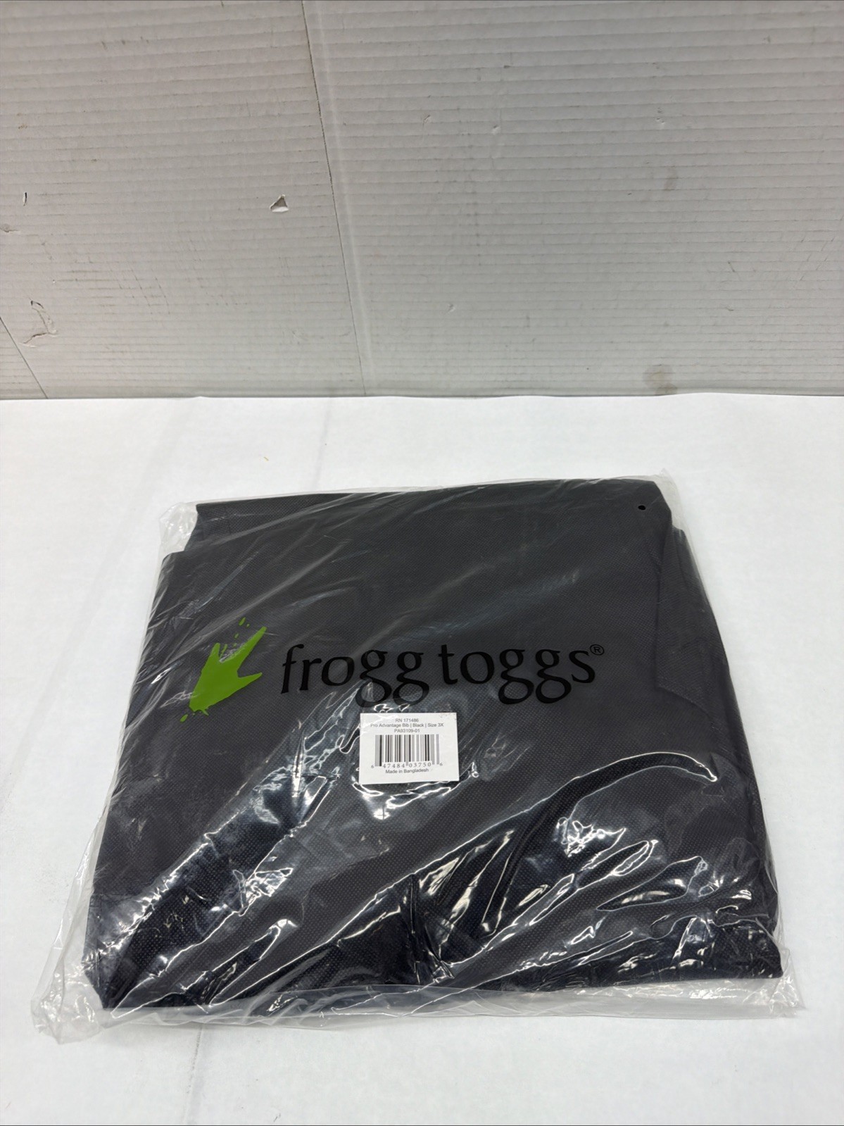 Frogg Toggs Men's Classic Pro Advantage Bibs Black Size XXXL NWT #407