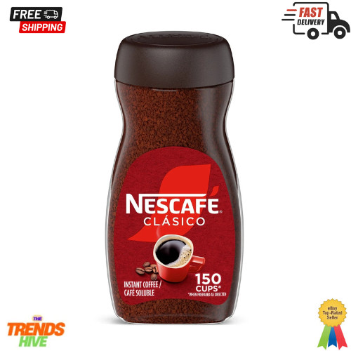 Nescafé Clasico Dark Roast Instant Coffee, 10.5 oz