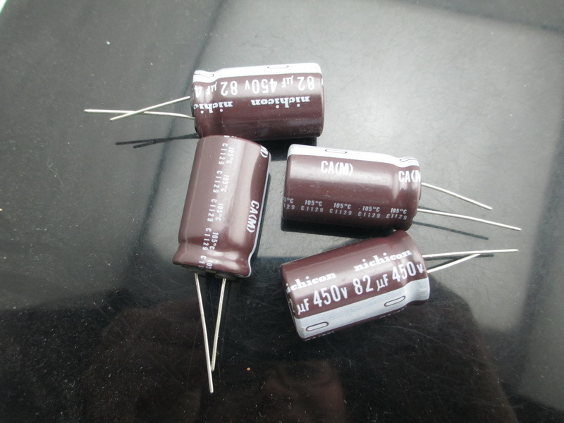 50pcs Nichicon CA 82mfd 450v 82uf 18x31mm electrolytic Capacitor 105C