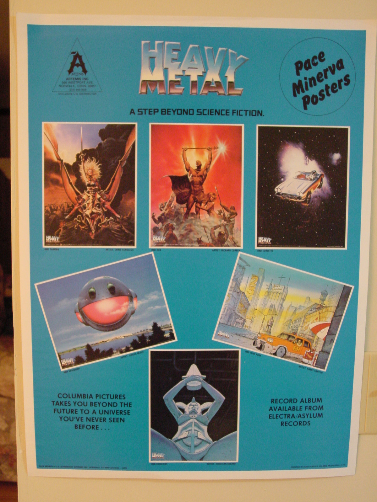 Heavy Metal 1981 Movie 24 x 18 Poster - Six (6) Different Scenes - 2 for 1 Price