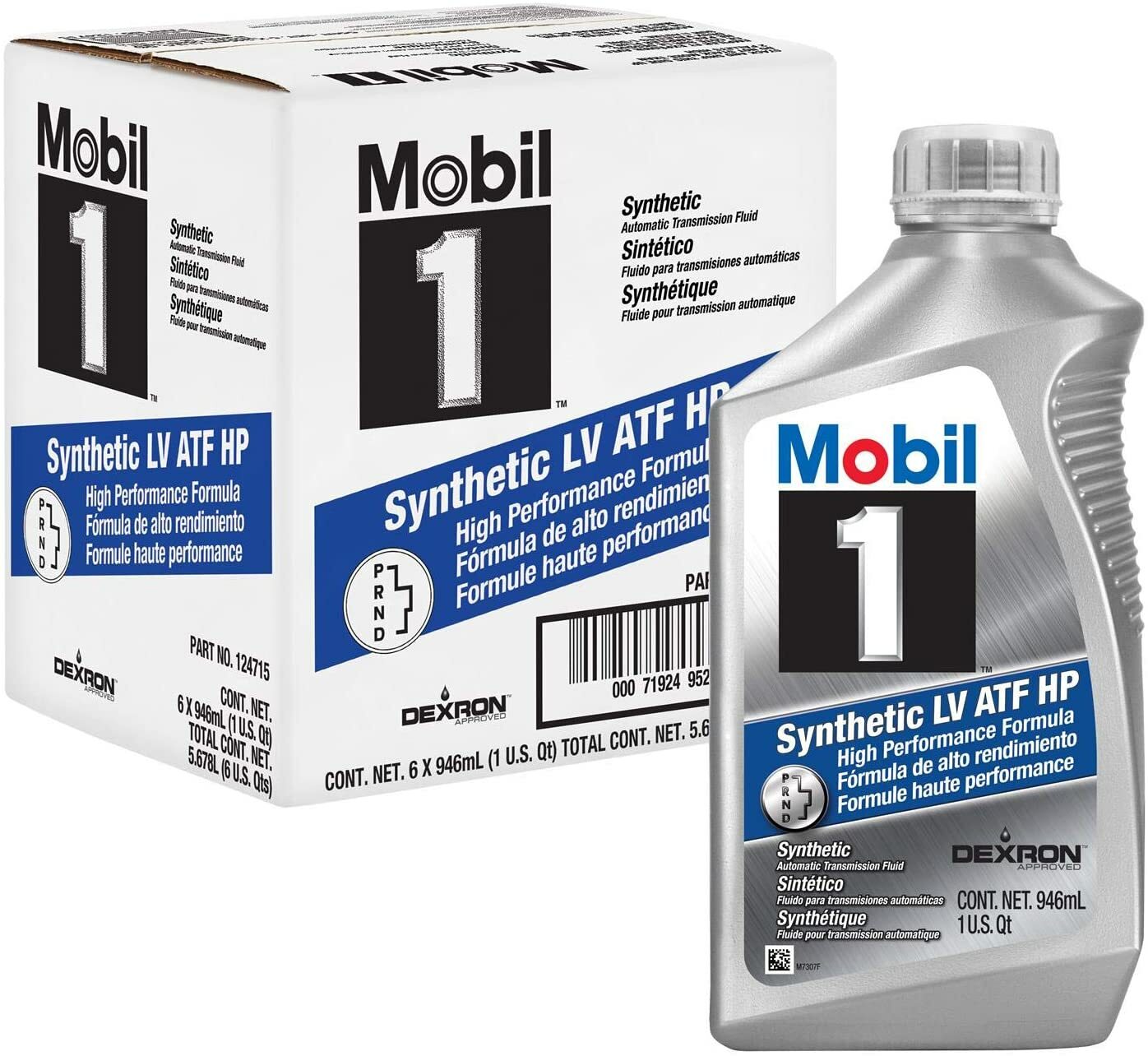 Mobil 1 124715 Synthetic LV ATF HP Case (6 Quarts)