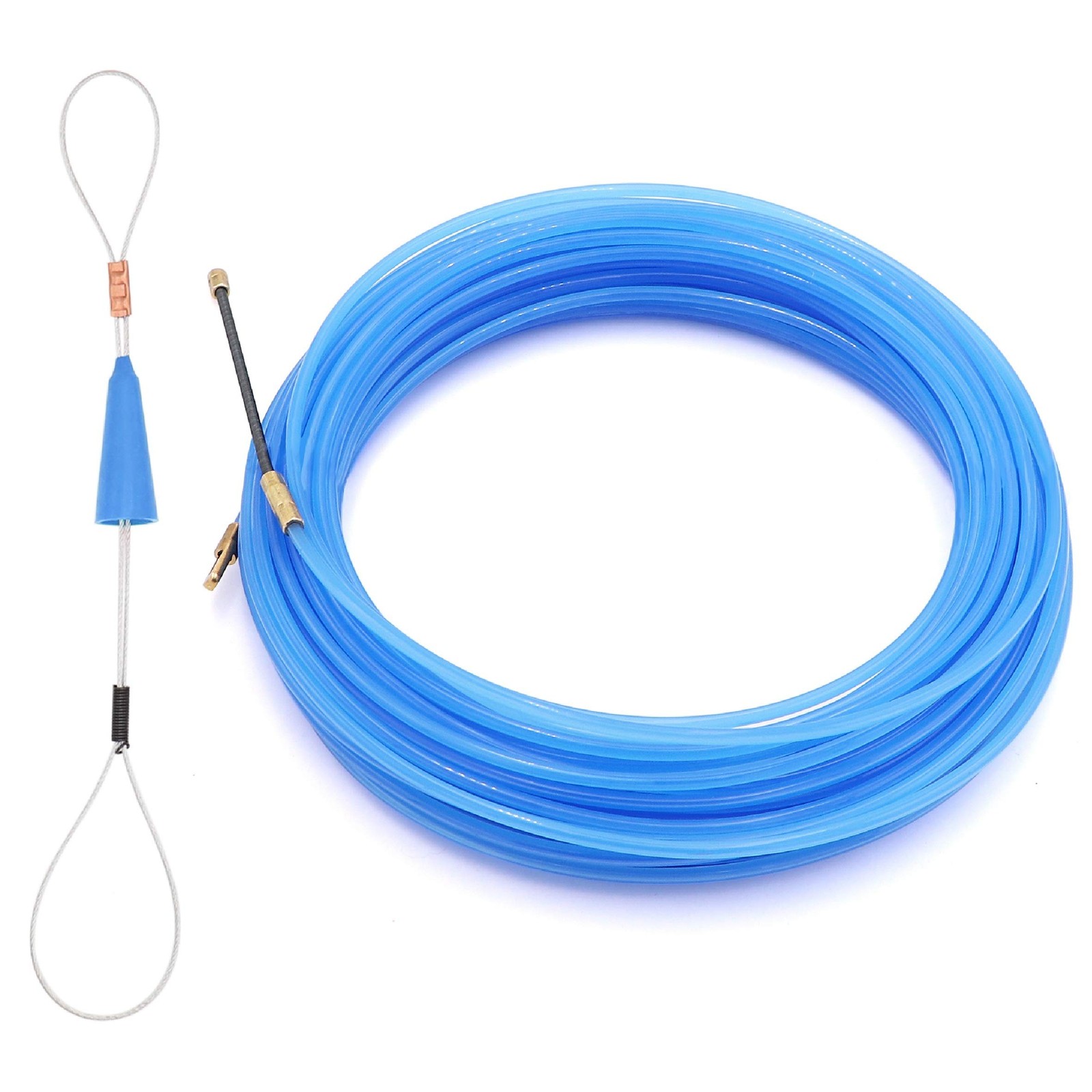 Jeemiter Fish Tape Wire Puller Through Wall Electrical Pull Push Kit 66FT