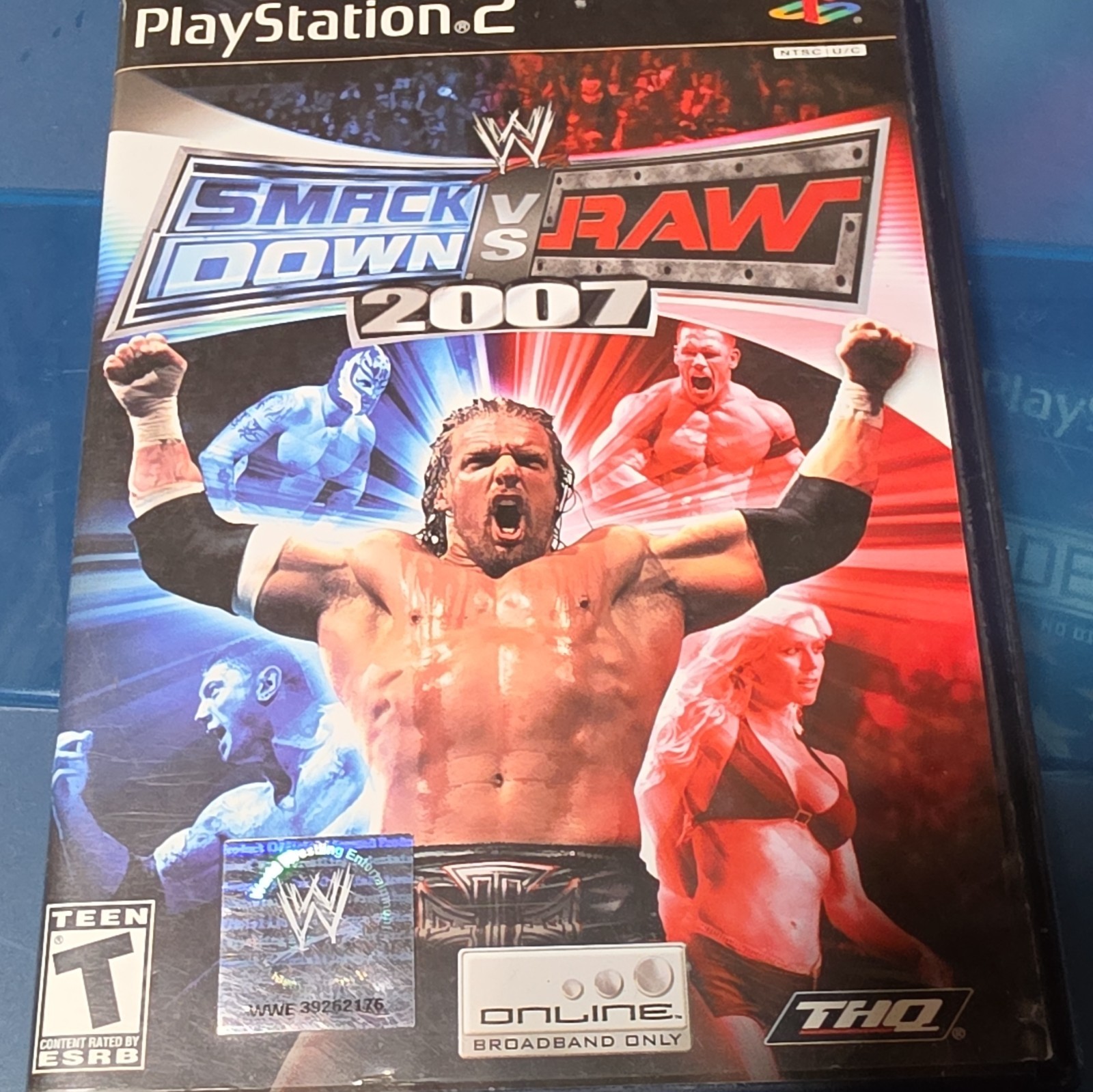 THQ WWE SmackDown vs. Raw 2007 Manual & Original Case PS2 English