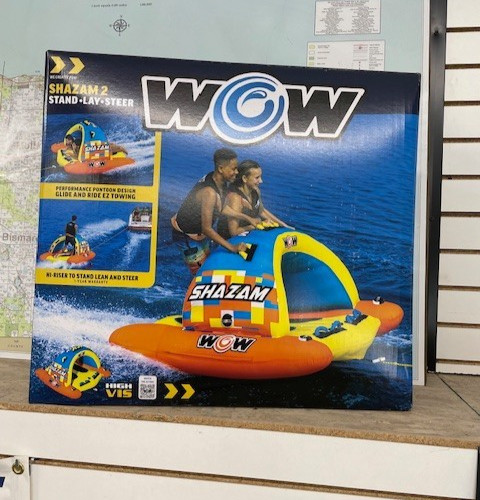 WOW Watersports Shazam Inflatable Towable Tube 1-2 Person (23-WTO-4763)