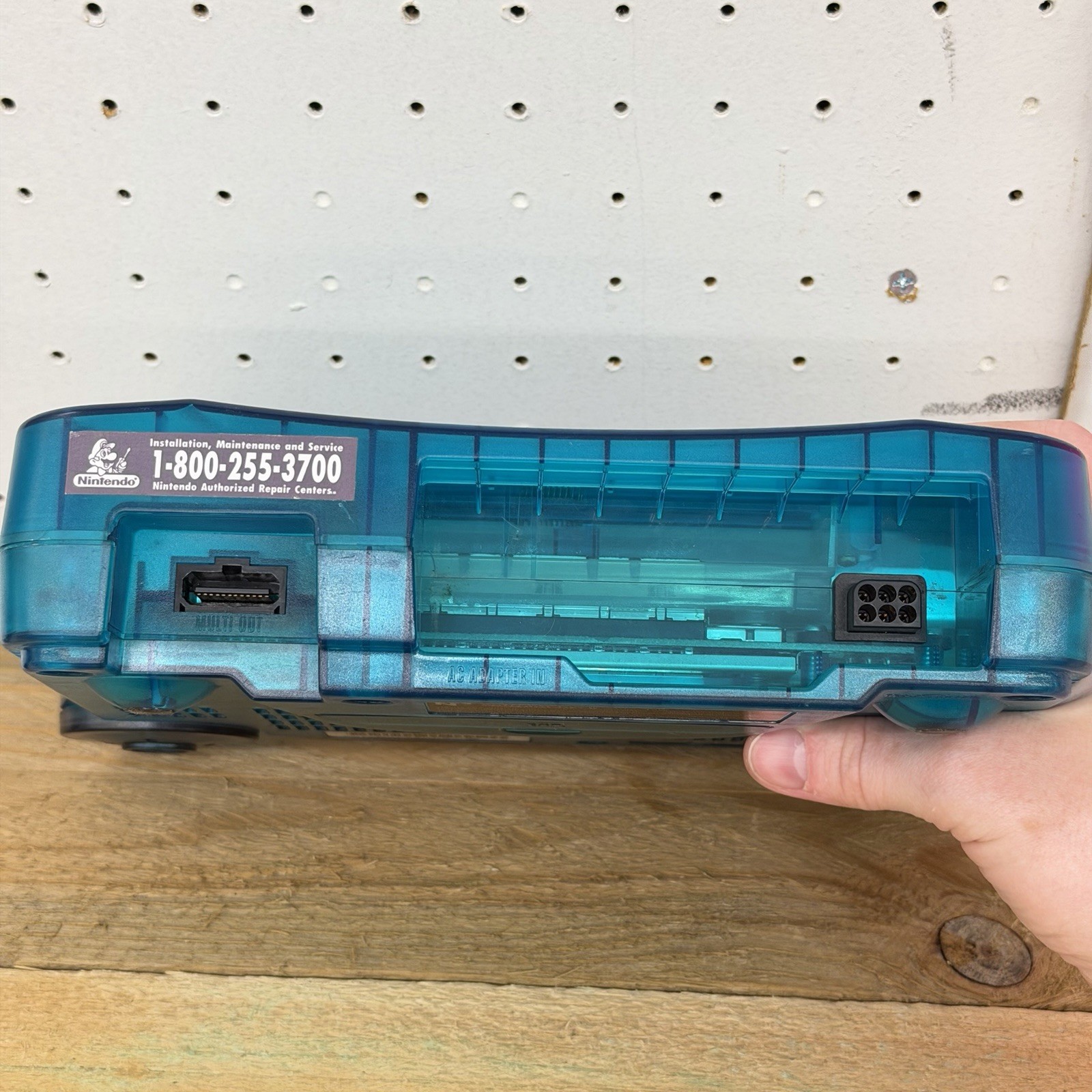 Nintendo 64 Funtastic Ice Blue Console No Controller Tested