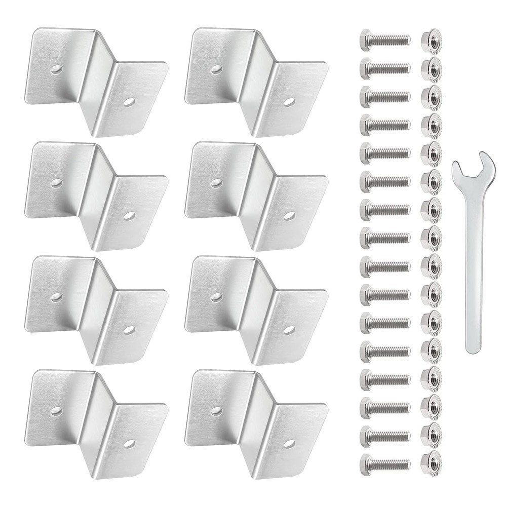 Z-Shape Aluminum Alloy Bracket for Ground Solar Power Stations Modular Design