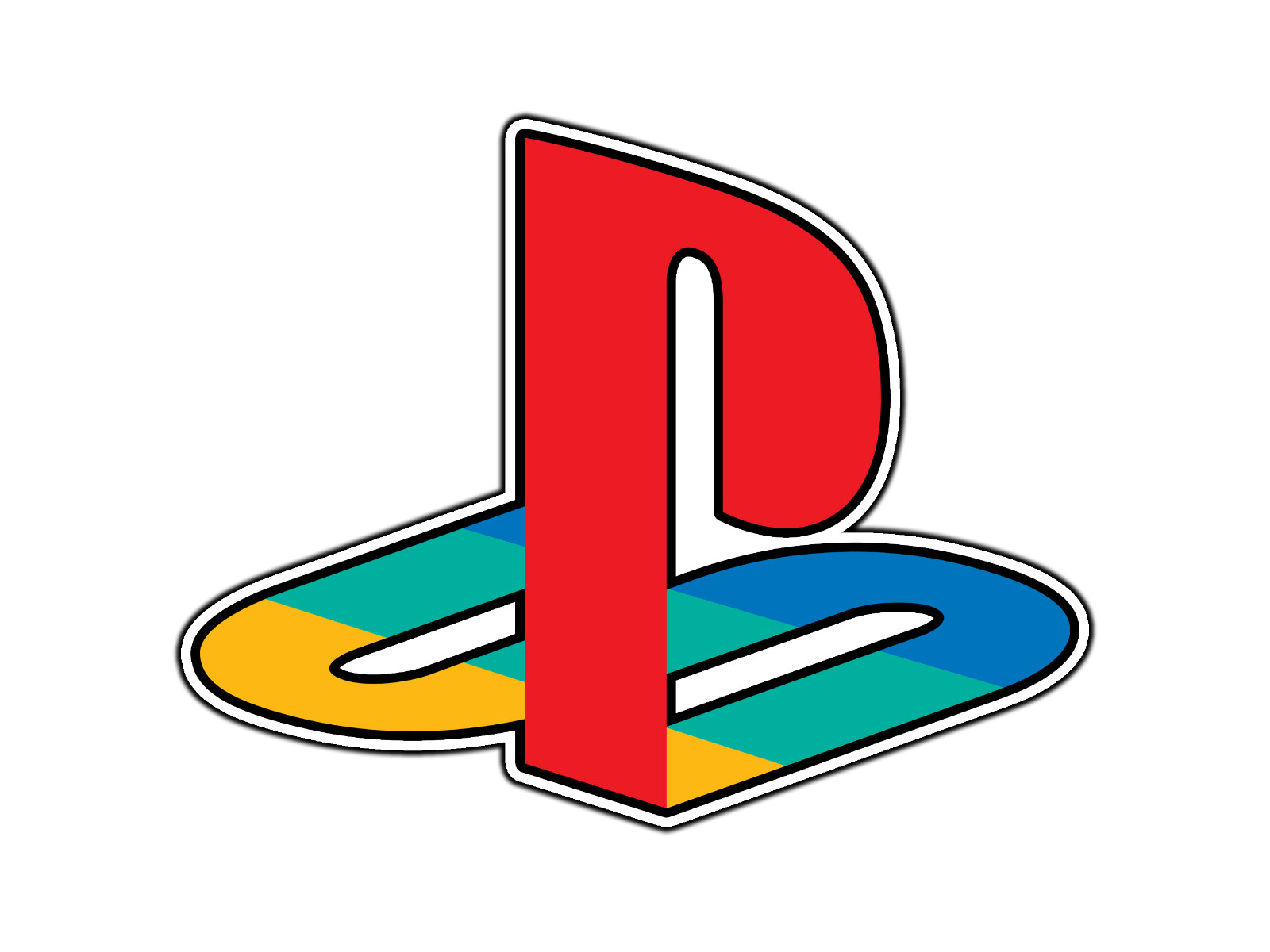 PlayStation Logo #1 Sticker Waterproof Vinyl Decal Die-Cut Laptop Car