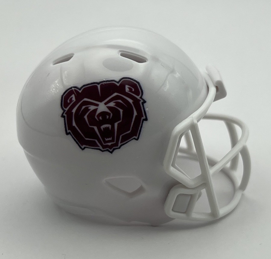 Custom Missouri State Bears Pocket Pro Helmet White Conference USA