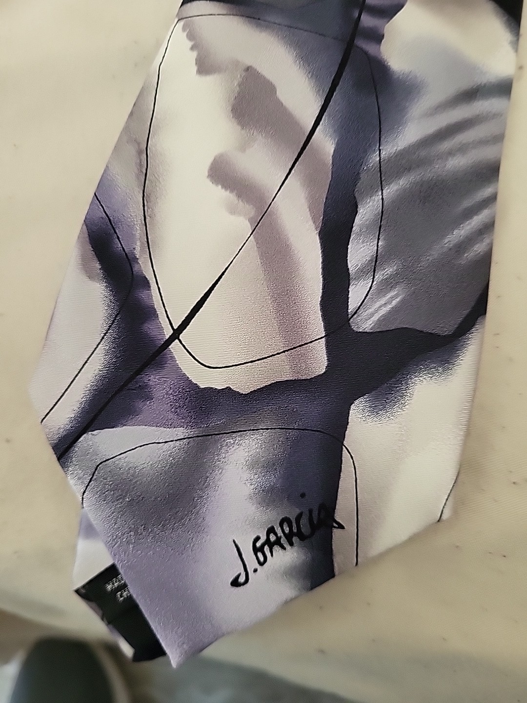 Jerry Garcia Tie man seated. Pen and ink collection artist proof number 4.