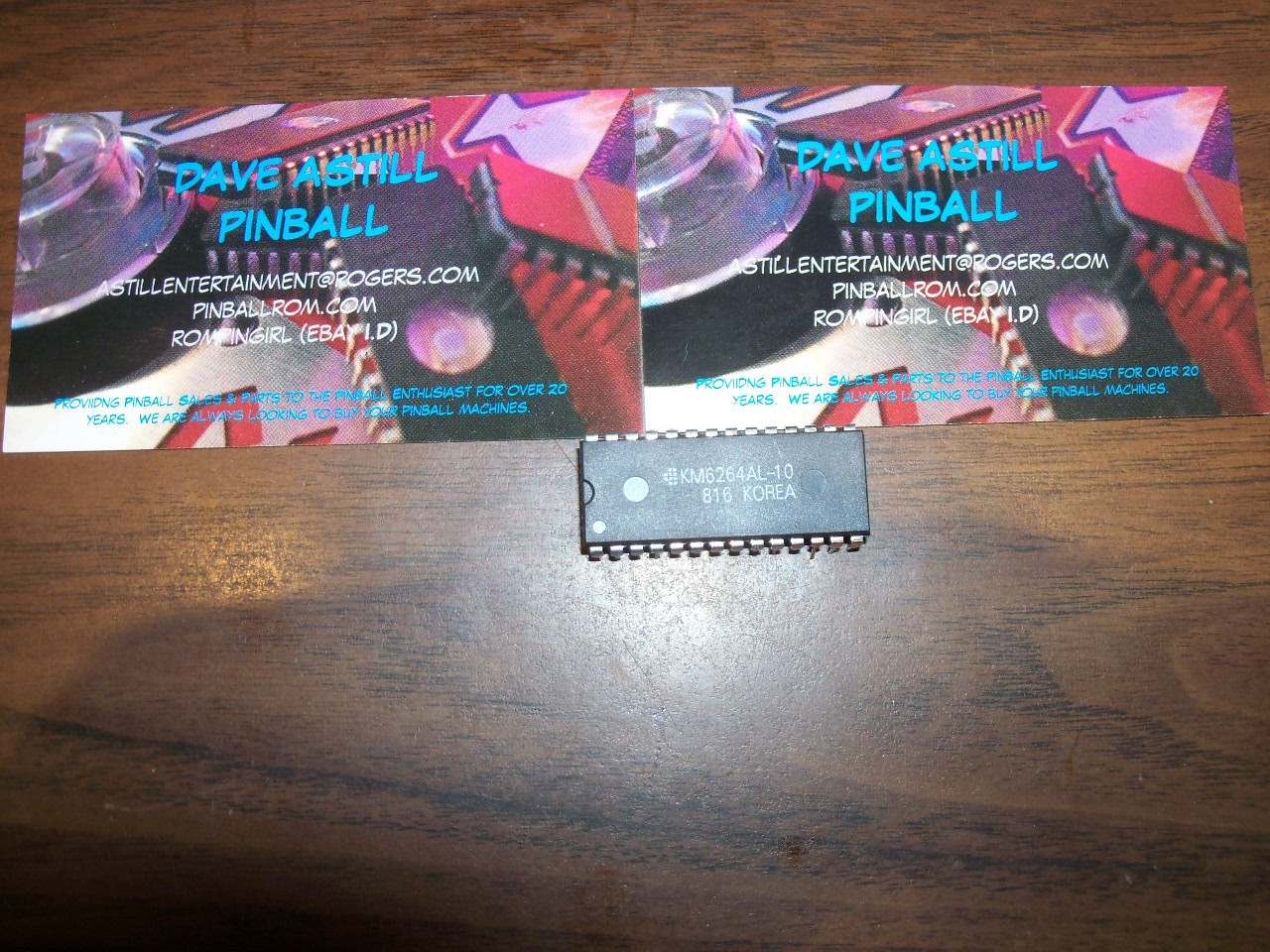 Pinball RAM 6264 chip Bally Data East Stern Williams