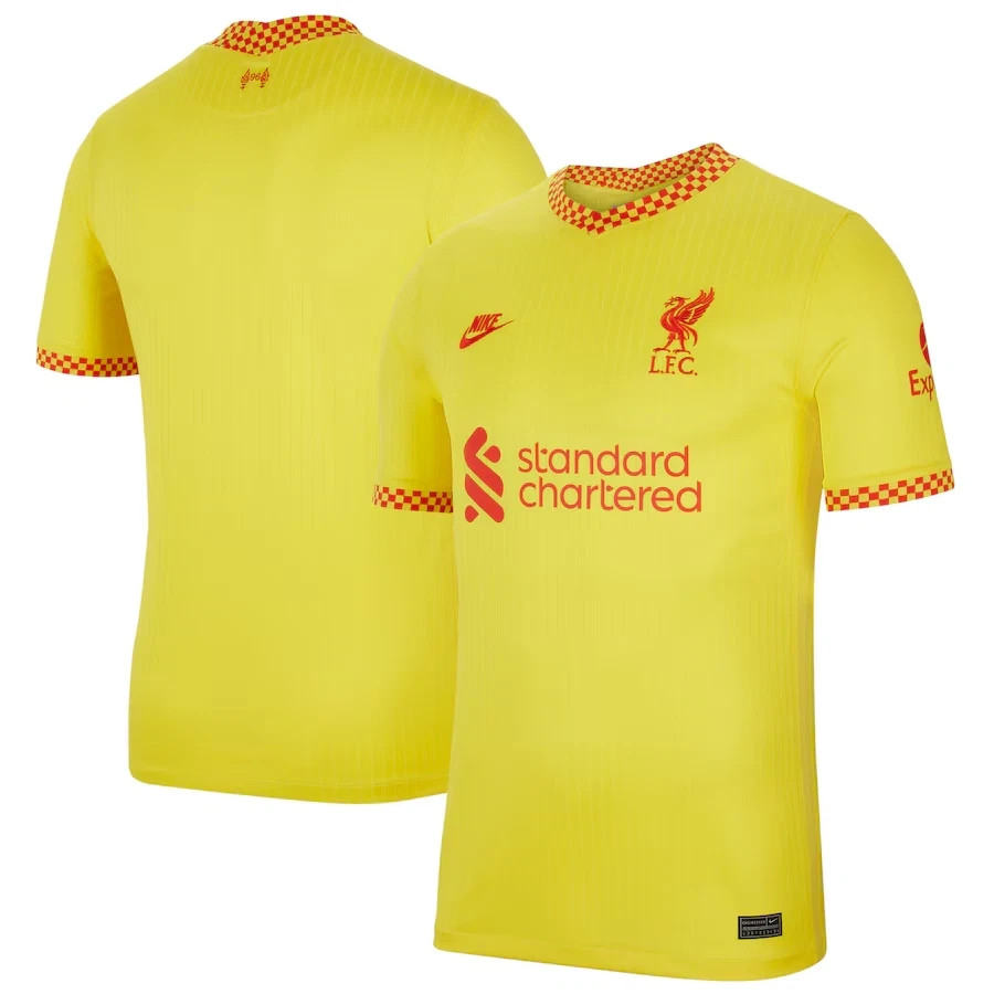NWT Liverpool Nike Mens Stadium Soccer Jersey - Yellow - FREE SHIP - Small