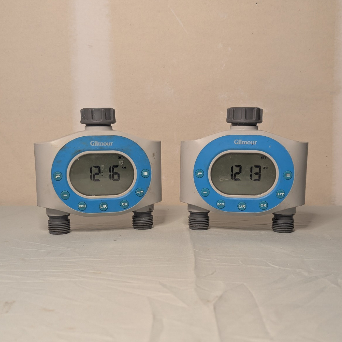 Gilmour Digital Tap/Hose Water Timer 2-Pack 857006-1001 1 Outlet AA Outdoor